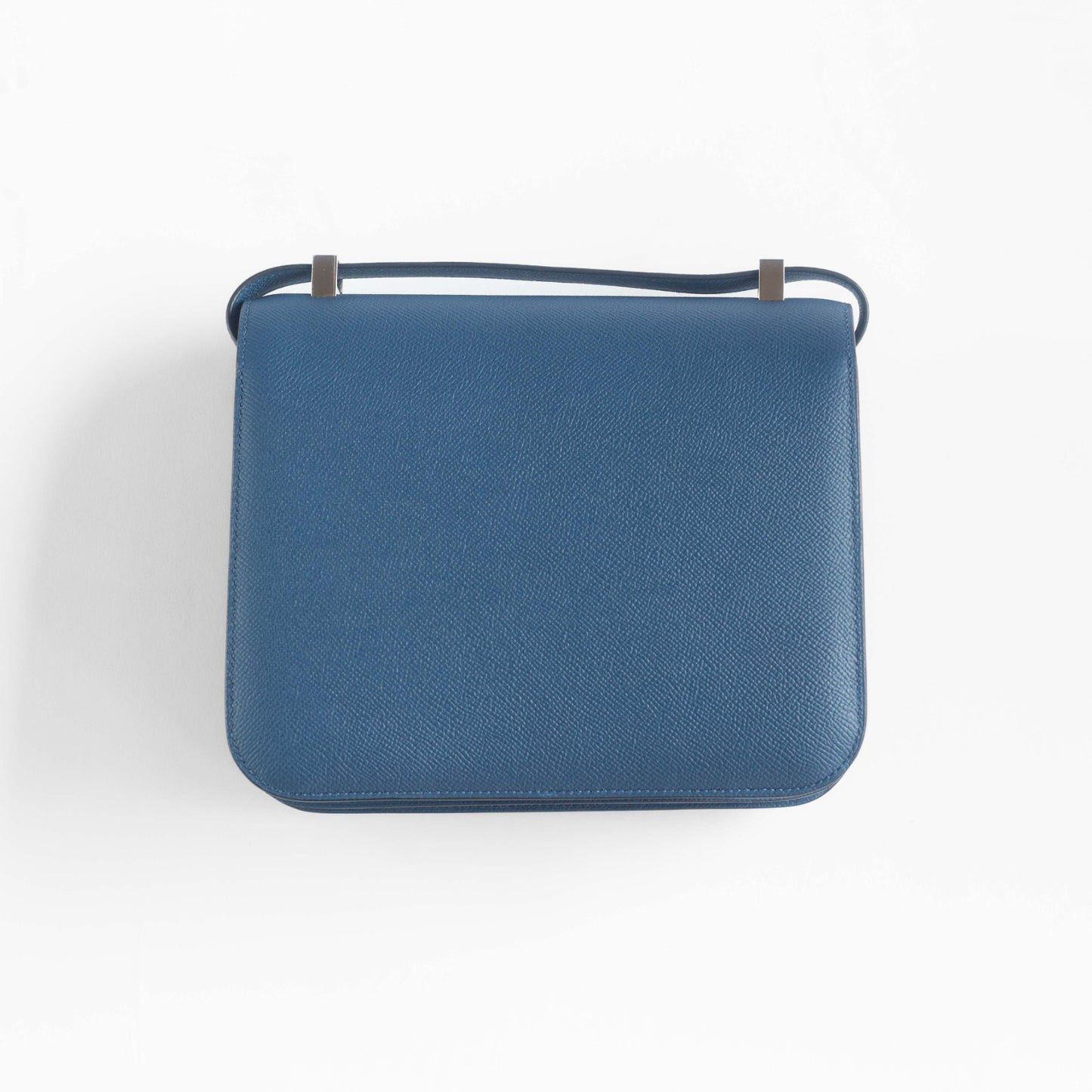 HERMÈS - CONSTANCE BAG EPSOM BLUE AGATE GRIS MOUETTE