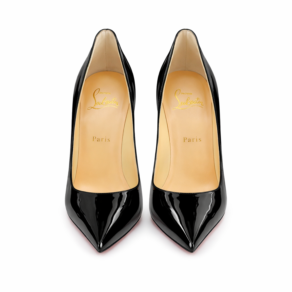 LOUBOUTIN - *BRAND NEW* PUMPS BLACK PATENT LEATHER SIZE 38,5 EU