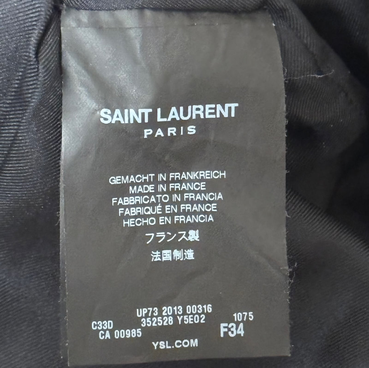 SAINT LAURENT - SKIRT MIDI BLACK & BROWN PYTHON STRIPED SIZE 34 FR