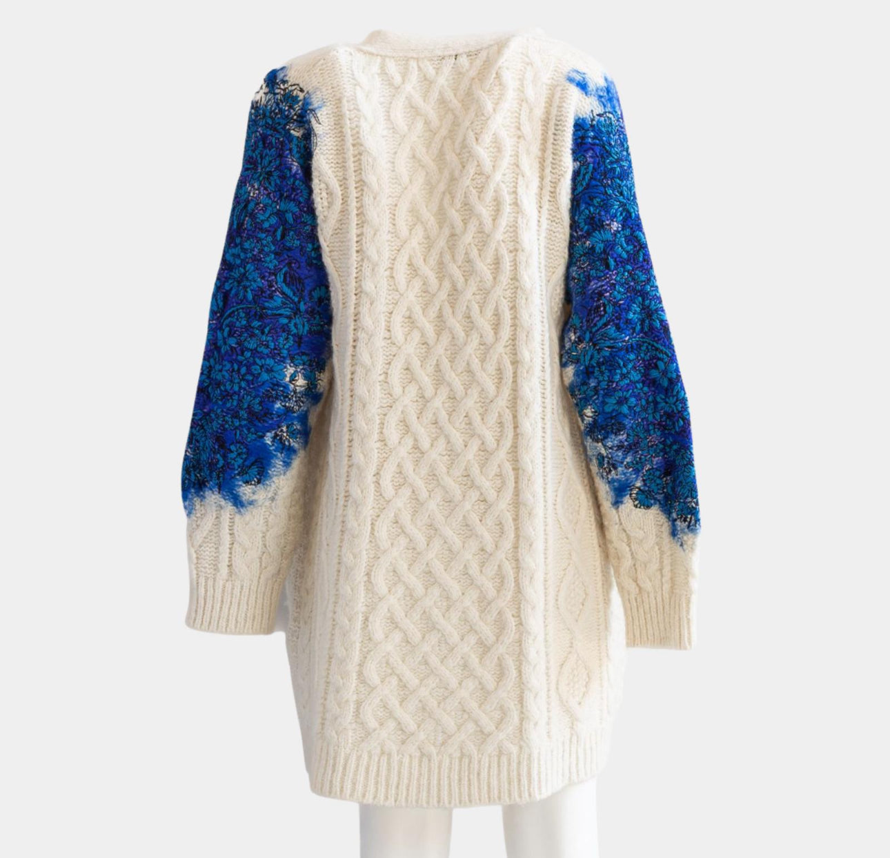 VALENTINO - CARDIGAN LONG WITH EMBROIDERED SLEEVES
