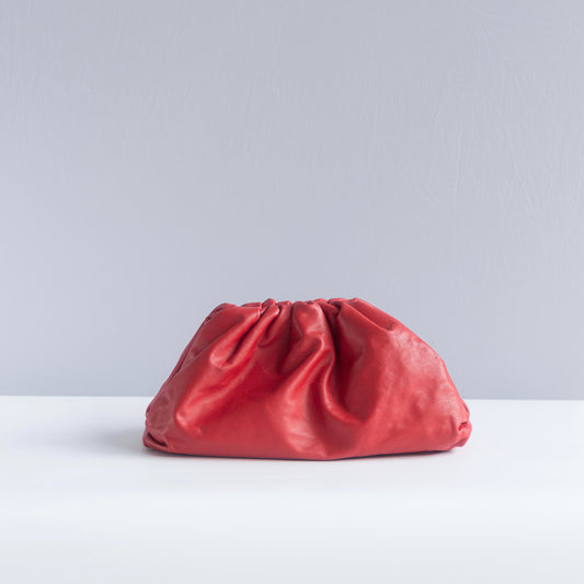 BOTTEGA VENETA - POUCH BAG RED CALFSKIN