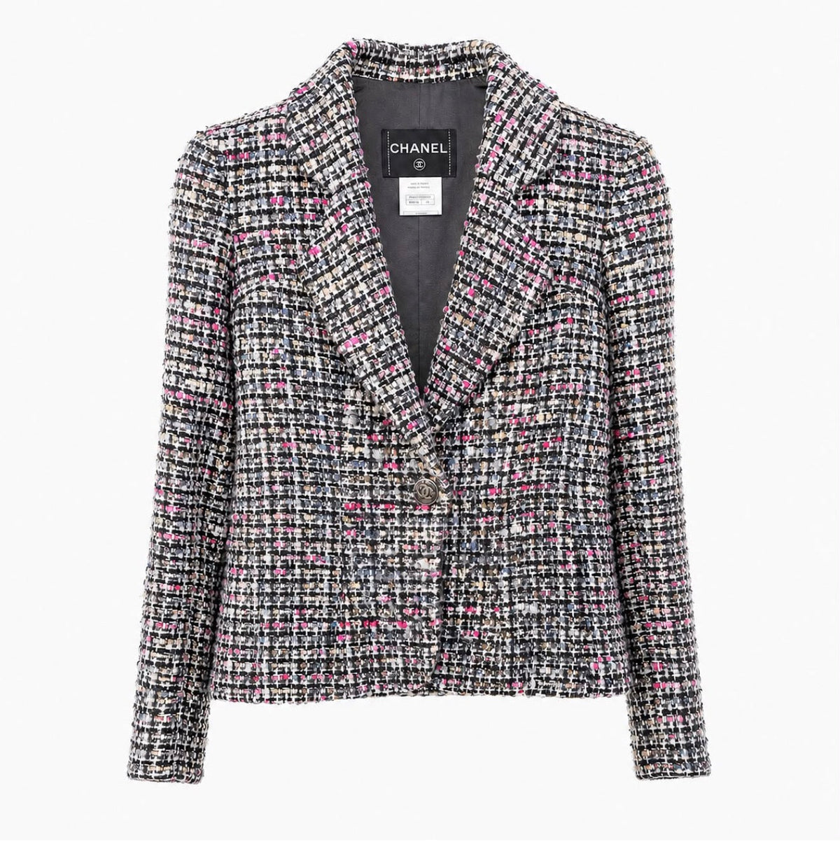 CHANEL - JACKET TWEED MULTICOLOR SIZE 34 FR