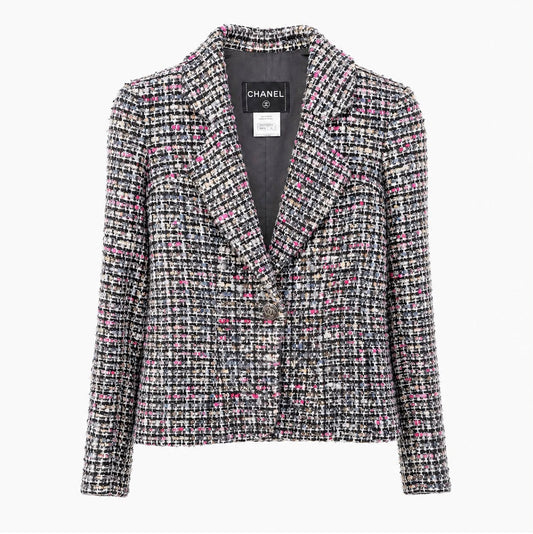 CHANEL - JACKET TWEED MULTICOLOR SIZE 34 FR