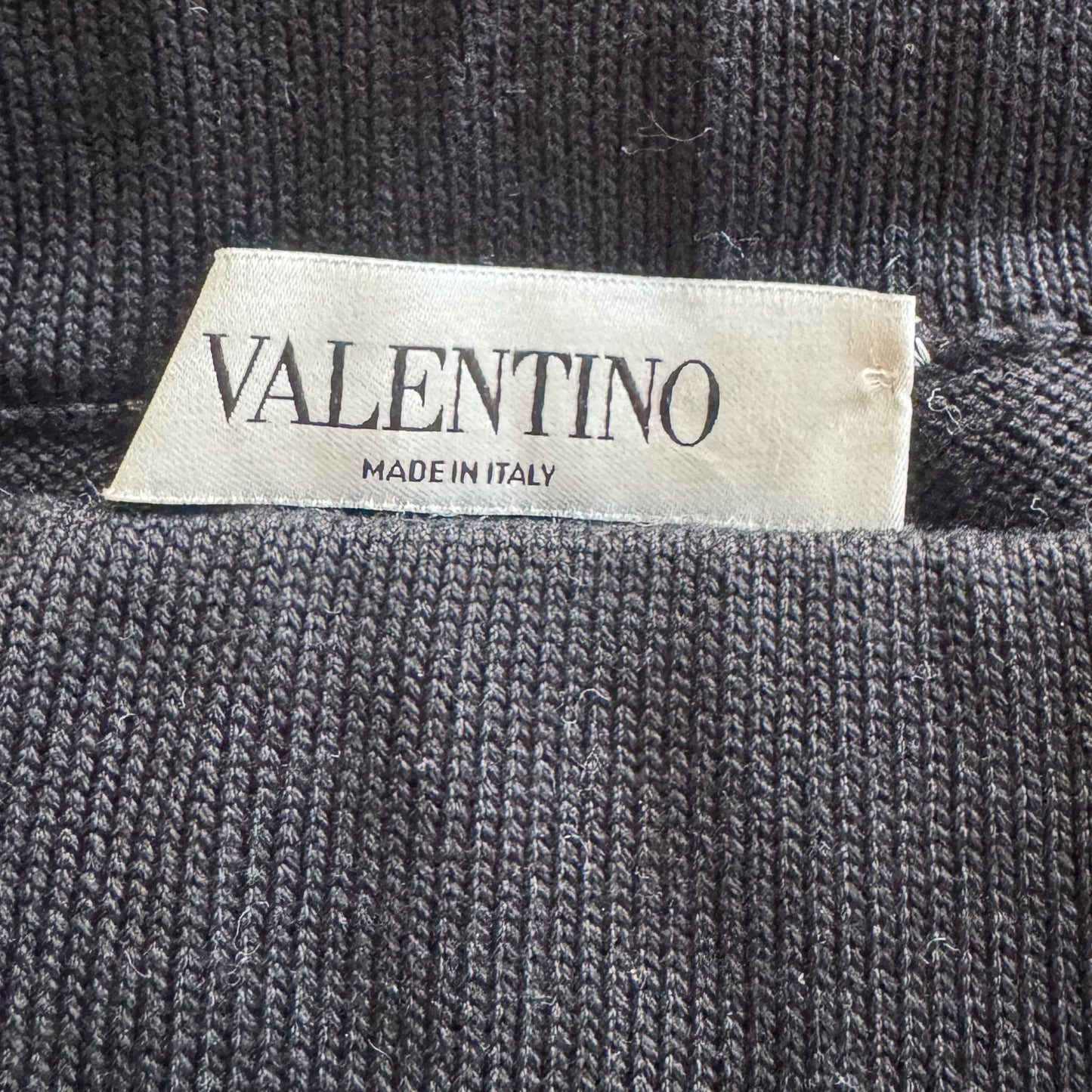 VALENTINO - SKIRT BLACK EMBROIDERED WITH FLORAL APPLIQUÉS SIZE S
