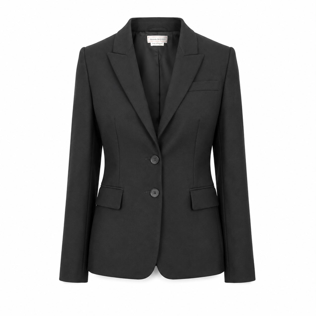 ALEXANDER MCQUEEN - SUIT JACKET & TROUSERS BLACK WOOL 36FR/38FR