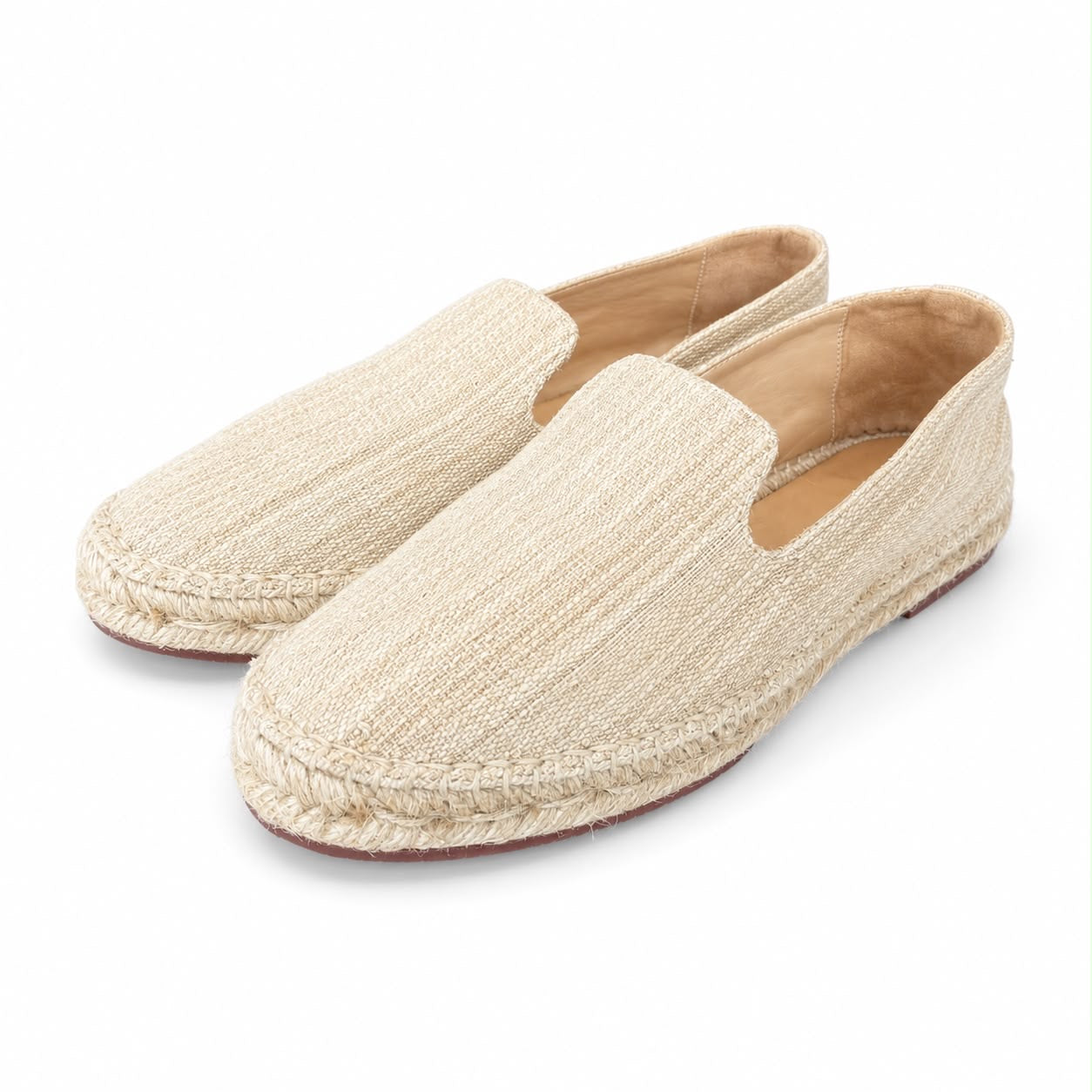 LORO PIANA - ESPADRILLES SEASIDE WALK RAFFIA BEIGE SIZE 38 EU