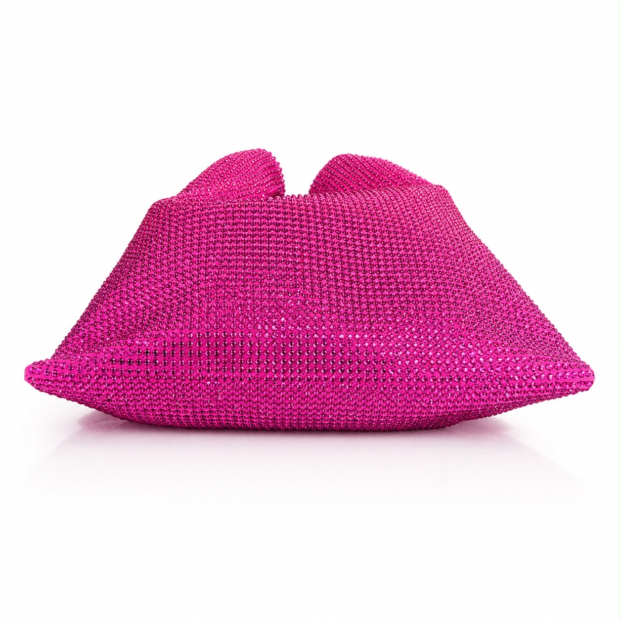 VERSACE - BUCKET BAG MEDUSA CRYSTAL DRAWSTRING FUCHSIA