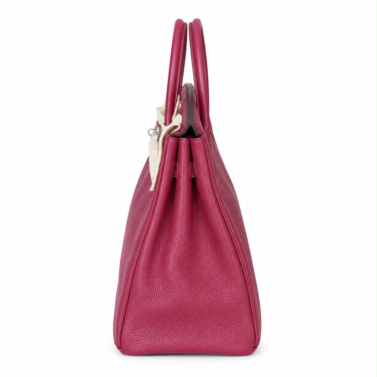 HERMÈS - BIRKIN BAG 40 ROUGE GRENADE TOGO LEATHER PALLADIUM HARDWARE