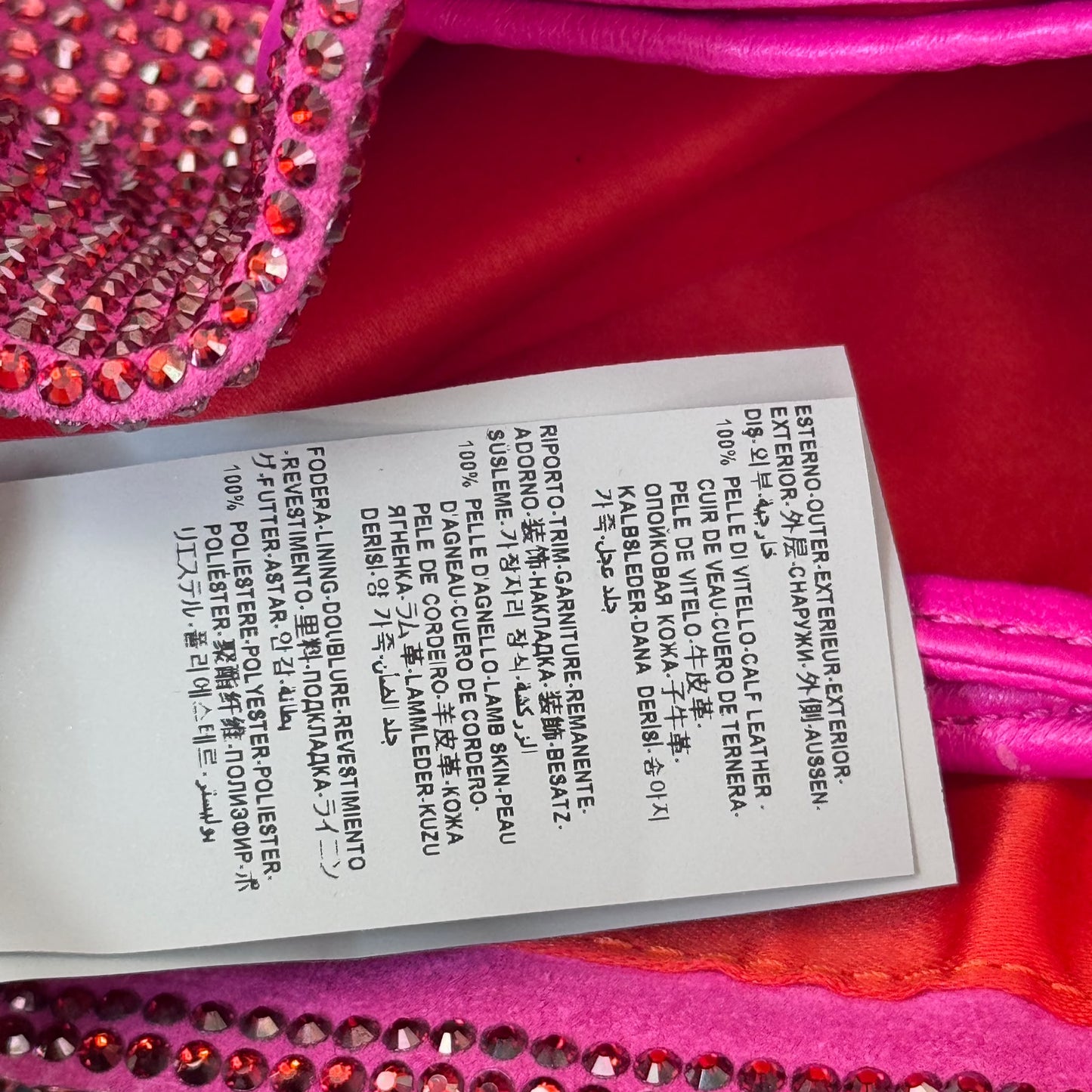 VERSACE - BUCKET BAG MEDUSA CRYSTAL DRAWSTRING FUCHSIA