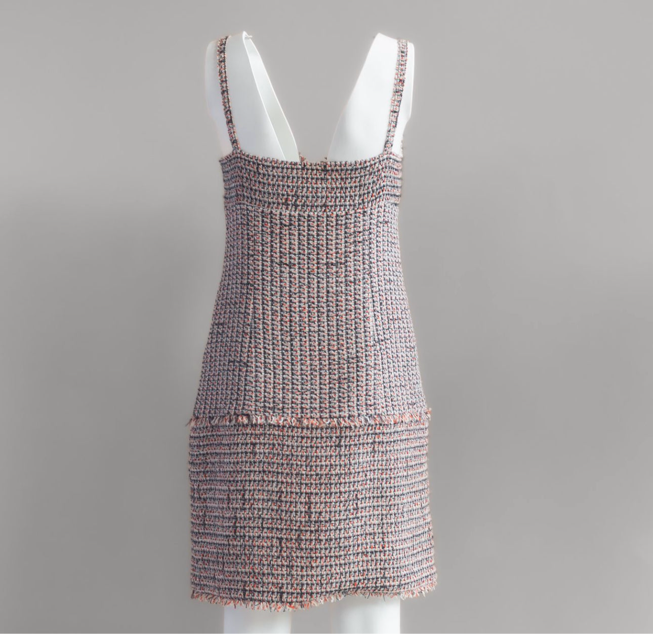 CHANEL - DRESS MINI TWEED MULTICOLOR SIZE 38 FR