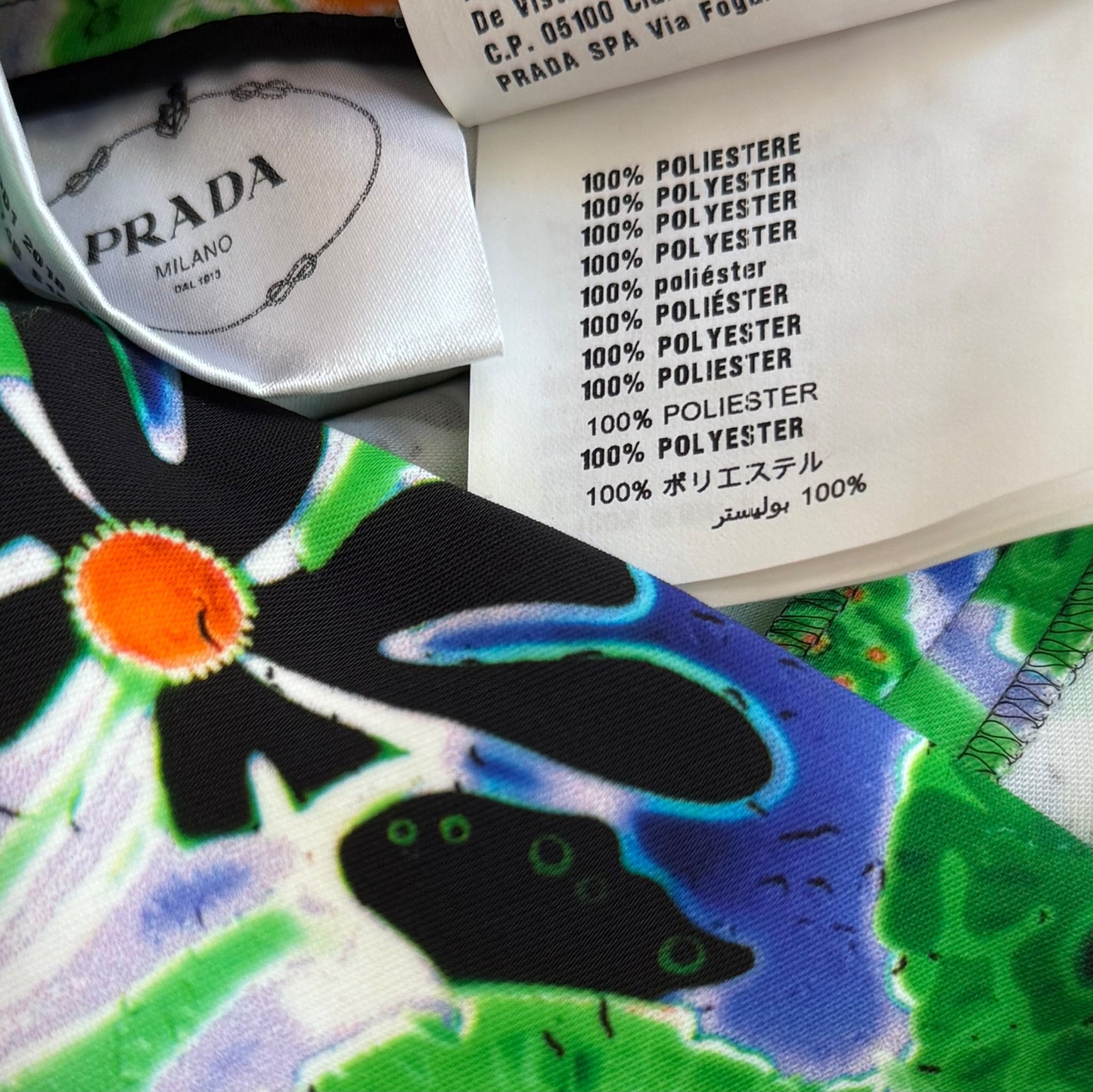 PRADA - LEGGING PRINTED MULTICOLOR SIZE 38 IT