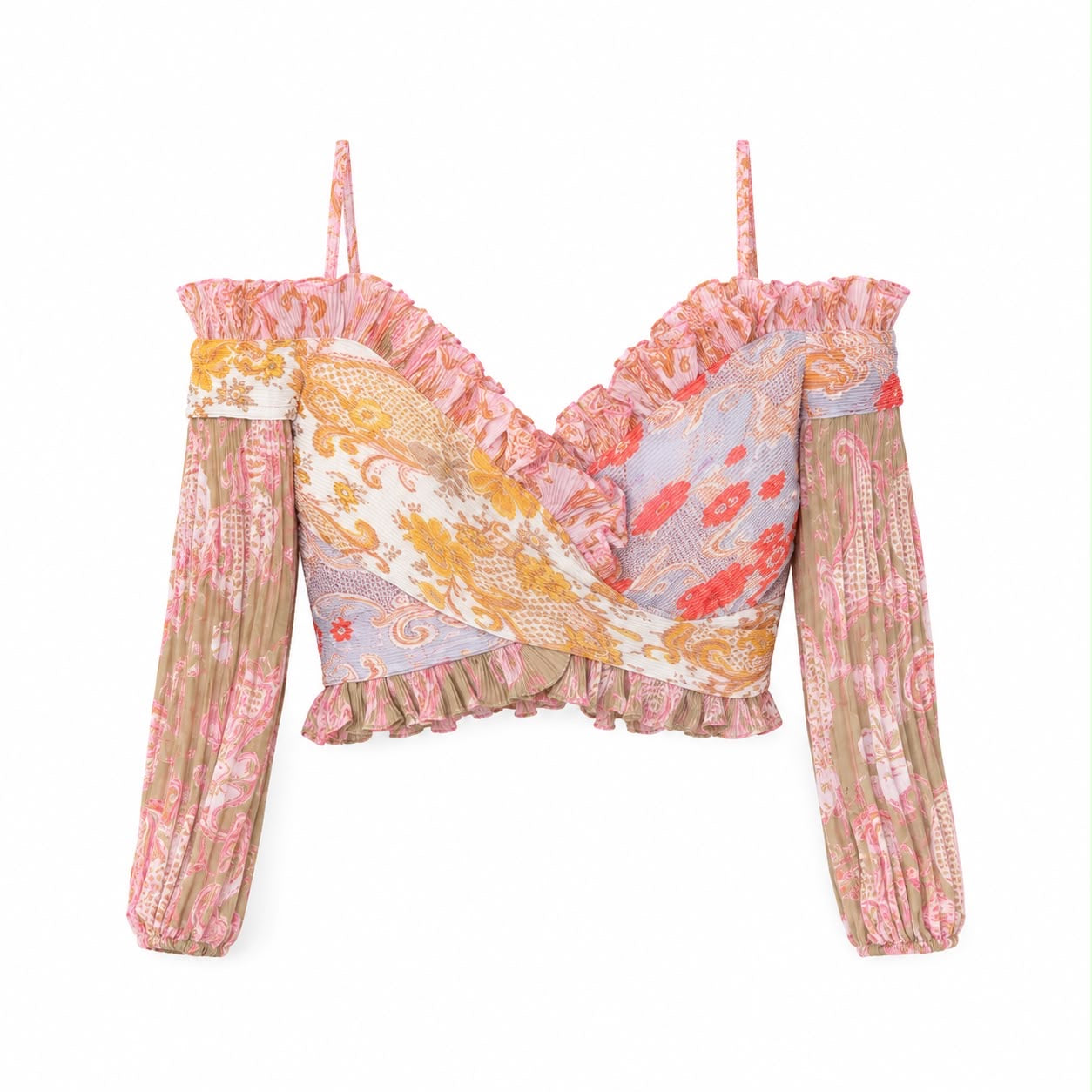 ZIMMERMANN - SET TOP & SKIRT MULTICOLOR SIZE 2