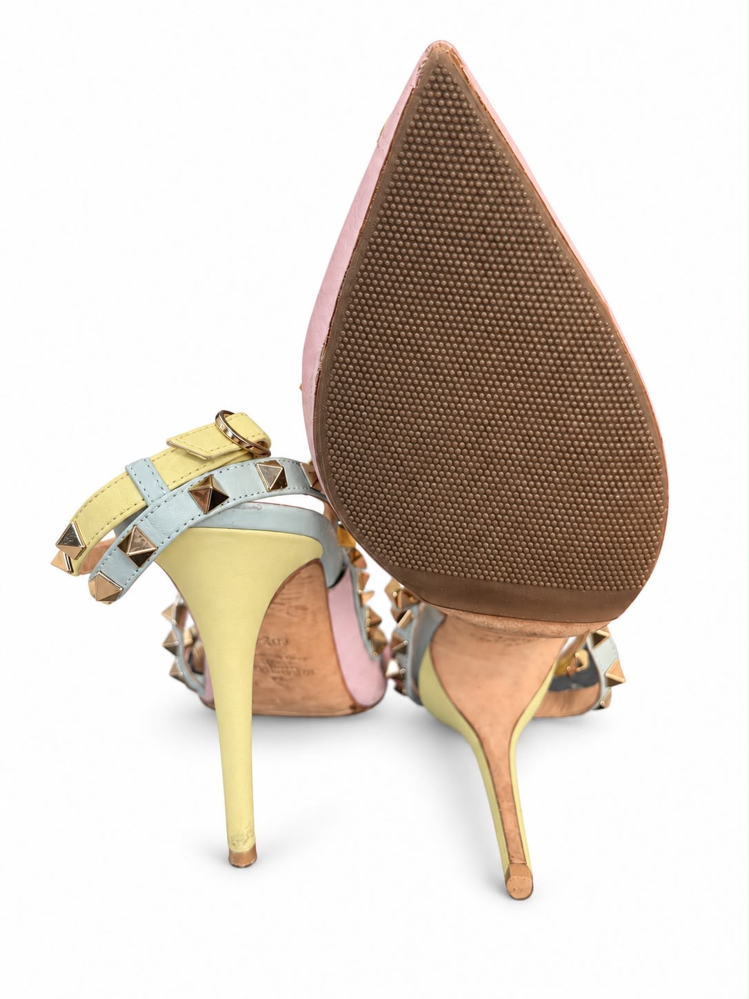 VALENTINO - PUMPS ROCKSTUD ANKLE STRAP SIZE 40,5 EU