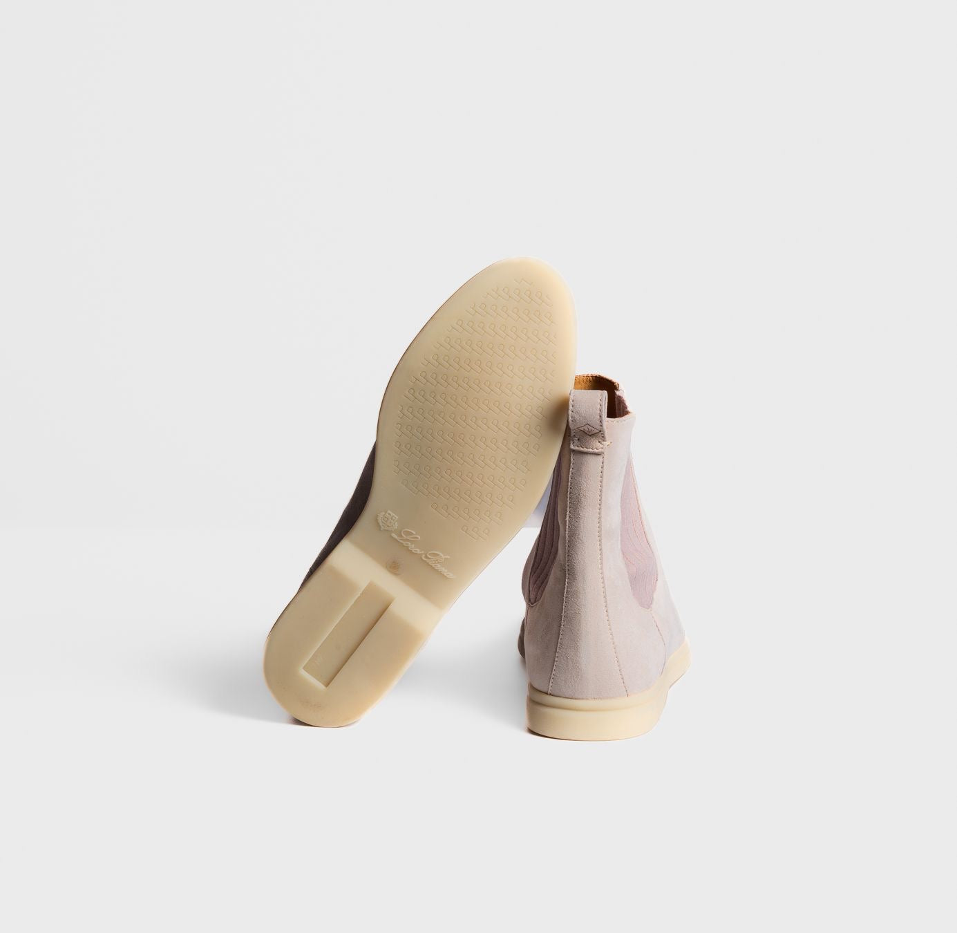 LORO PIANA - BOOTIES PINK SUEDE LEATHER SIZE 39 EU