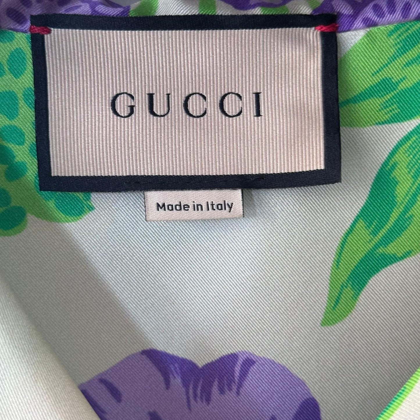 GUCCI - SET SHIRT AND SHORTS SILK FLORAL PRINT SIZE 36 IT