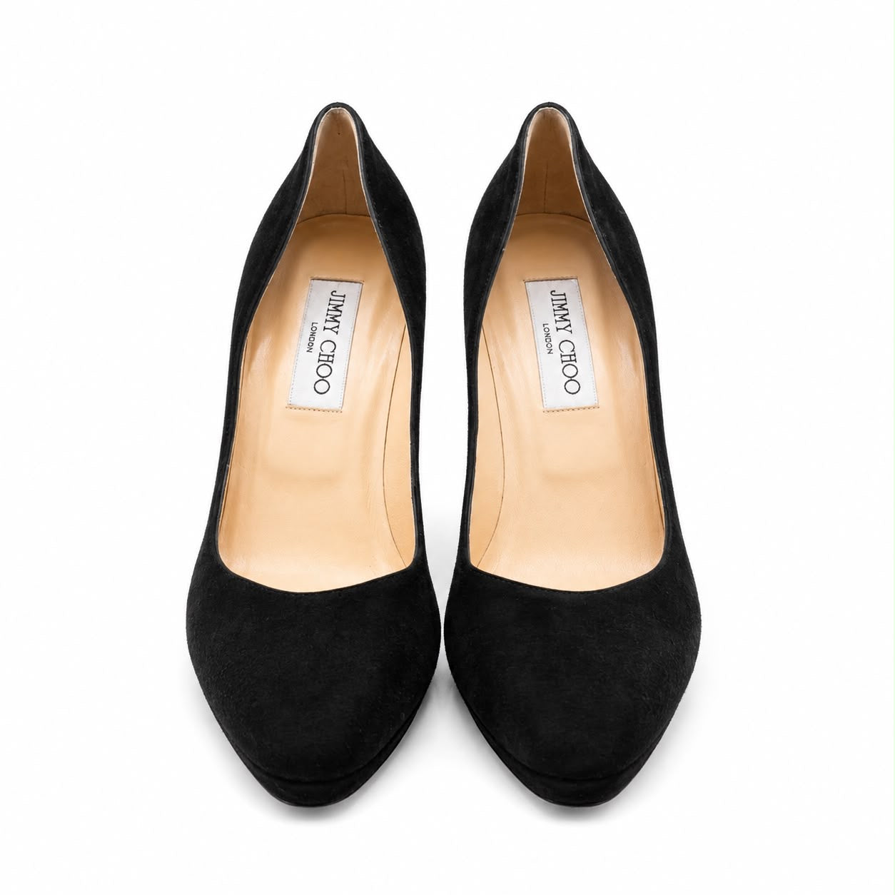 JIMMY CHOO - *NEW* PUMPS BLACK SUEDE SIZE 37.5 EU