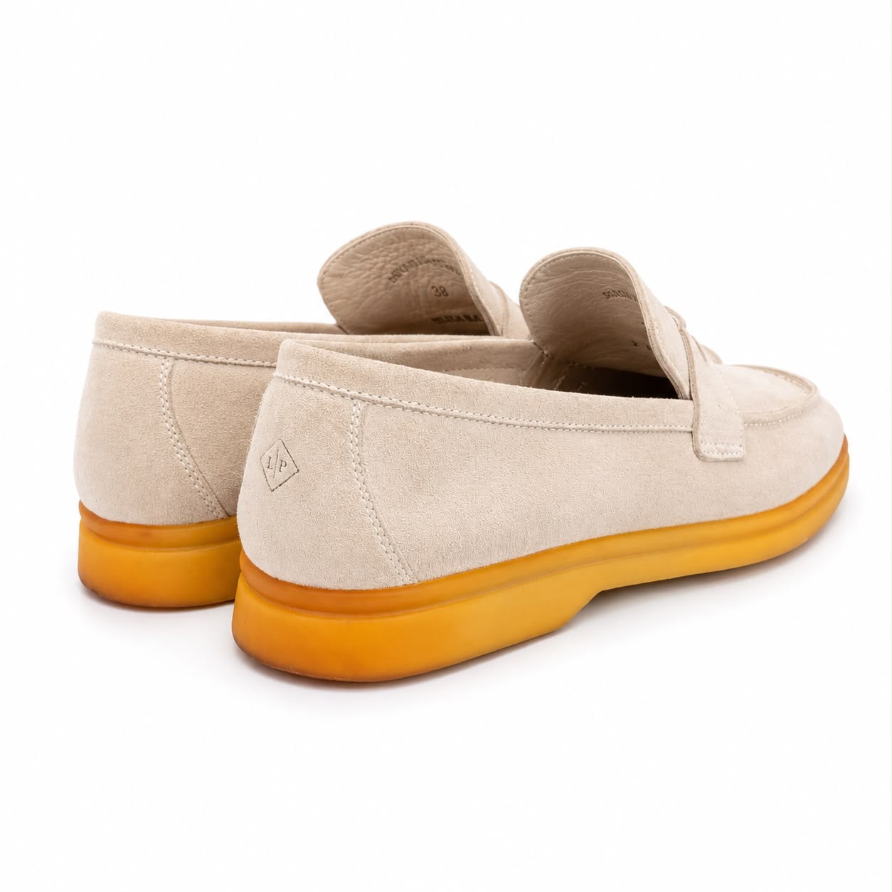 LORO PIANA - LOAFERS SUMMER WALK CHARMS SUEDE BEIGE LEATHER SIZE 38 EU