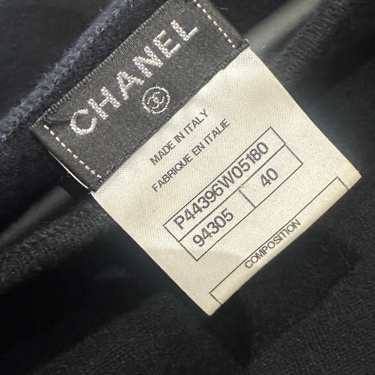 CHANEL - DRESS MIDI BLACK SIZE 40 FR