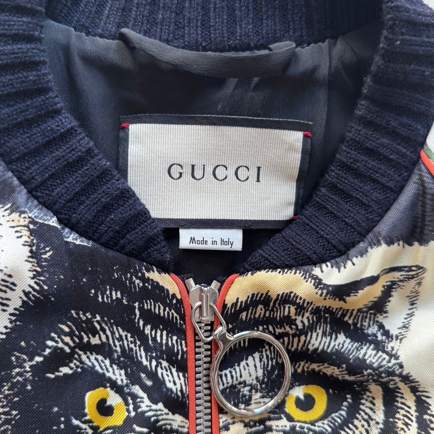 GUCCI - BOMBER SILK JACKET TIGER MULTICOLOR SIZE 44 IT