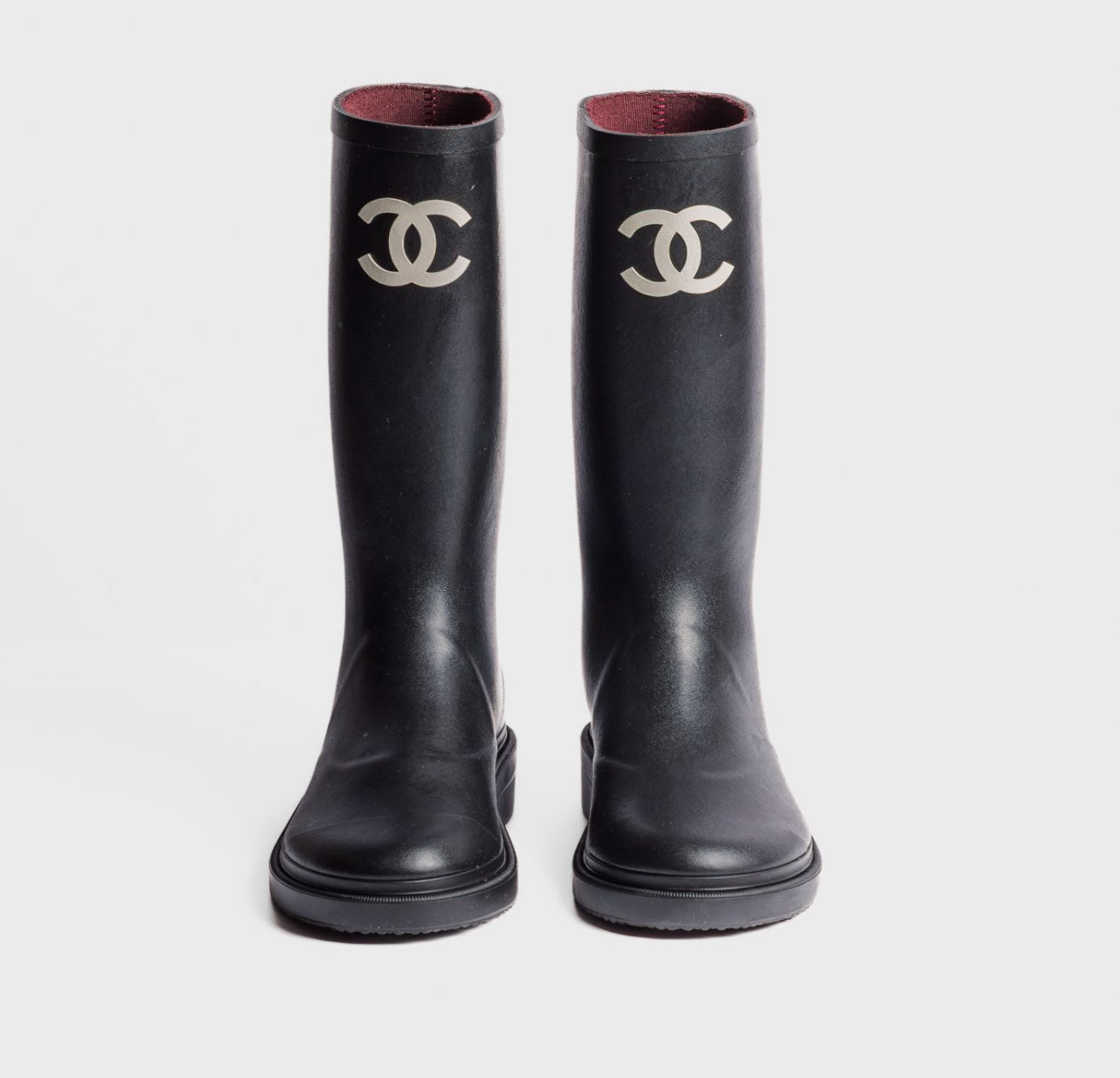 CHANEL - *BRAND NEW* HIGH RAIN BOOTS BLACK SIZE 37 EU