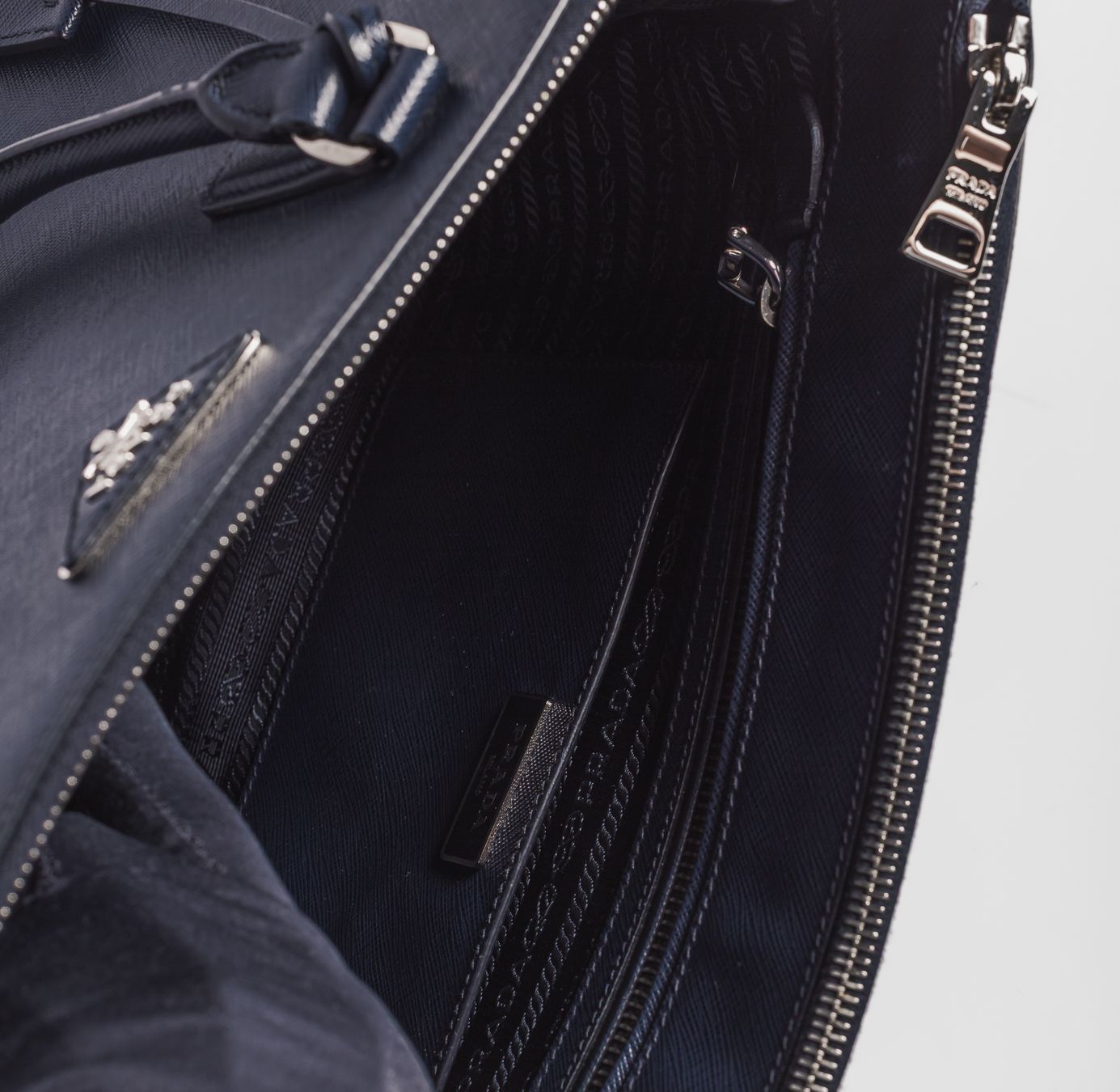 PRADA - BAG SAFFIANO GALLERIA LEATHER BAG BLUE