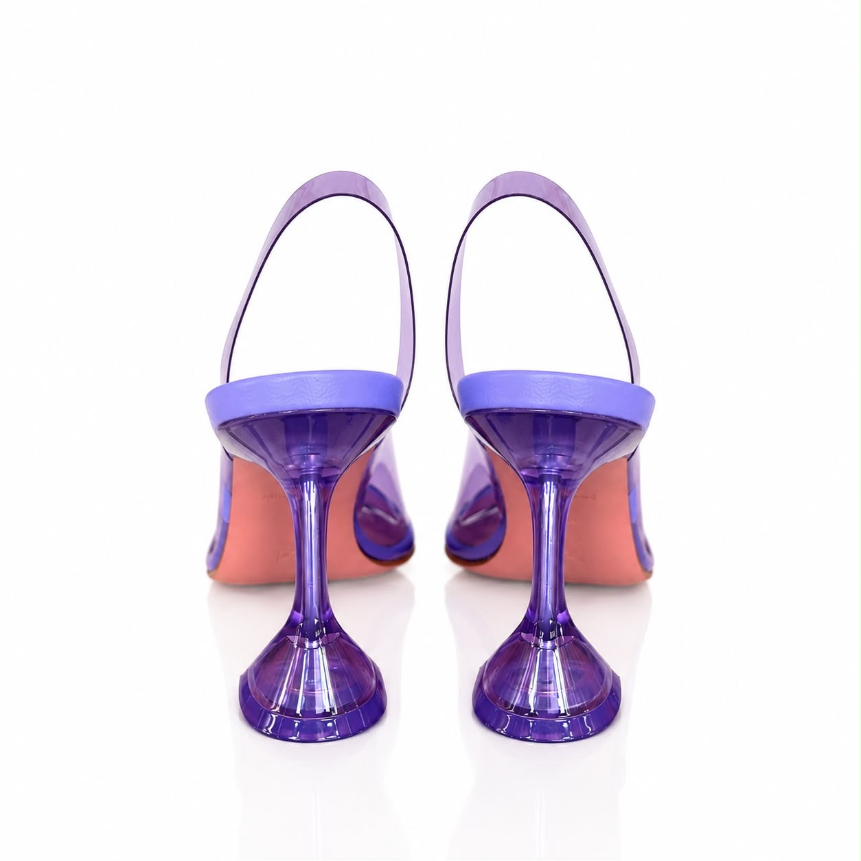 AMINA MUADDI - *NEW* PUMPS SLINGBACK VIOLET WITH CRYSTAL BOW SIZE 37,5 Eu