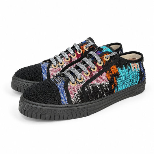 CHANEL - SNEAKERS LOW TWEED MULTICOLOR SIZE 40 EU
