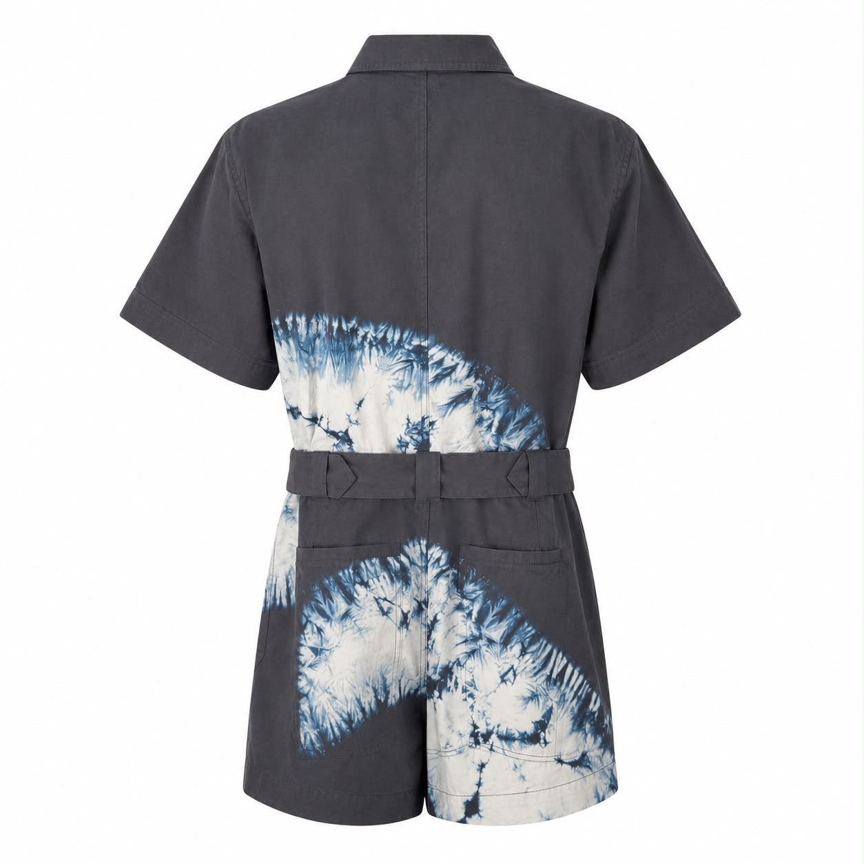 DIOR - JUMPSUIT BLUE TIÈ-DYE COTTON SIZE 36 FR