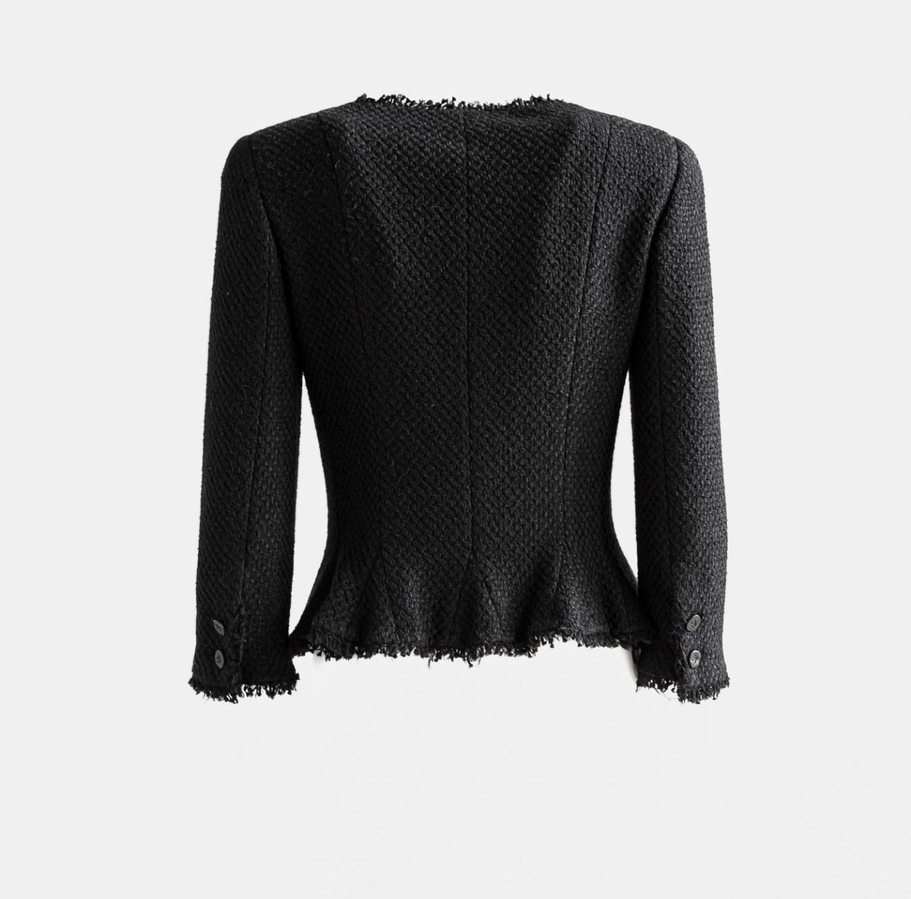 CHANEL - JACKET BLACK SIZE 36 FR