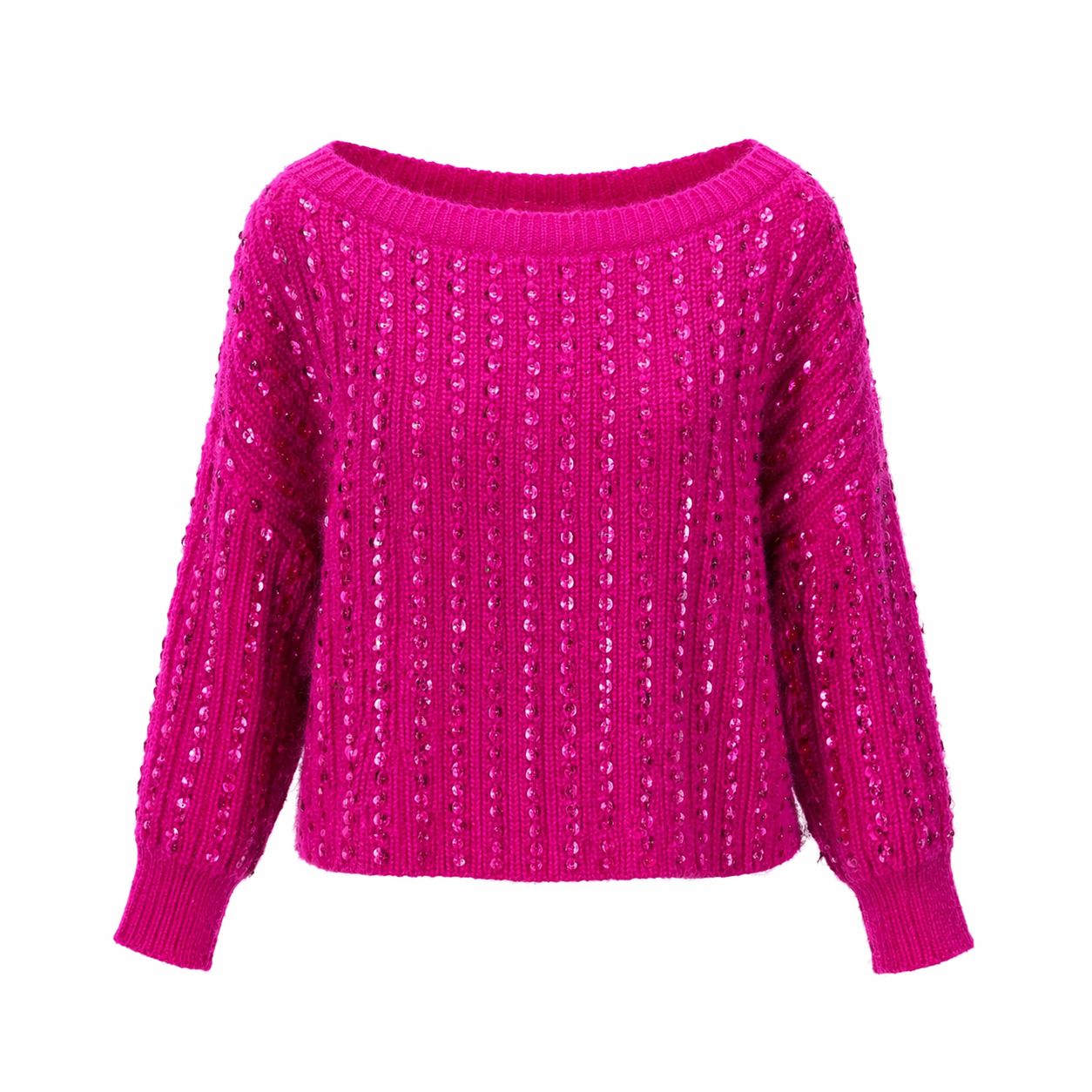 VALENTINO - *RUNWAY* SET SWEATER AND SKIRT PINK SIZE S