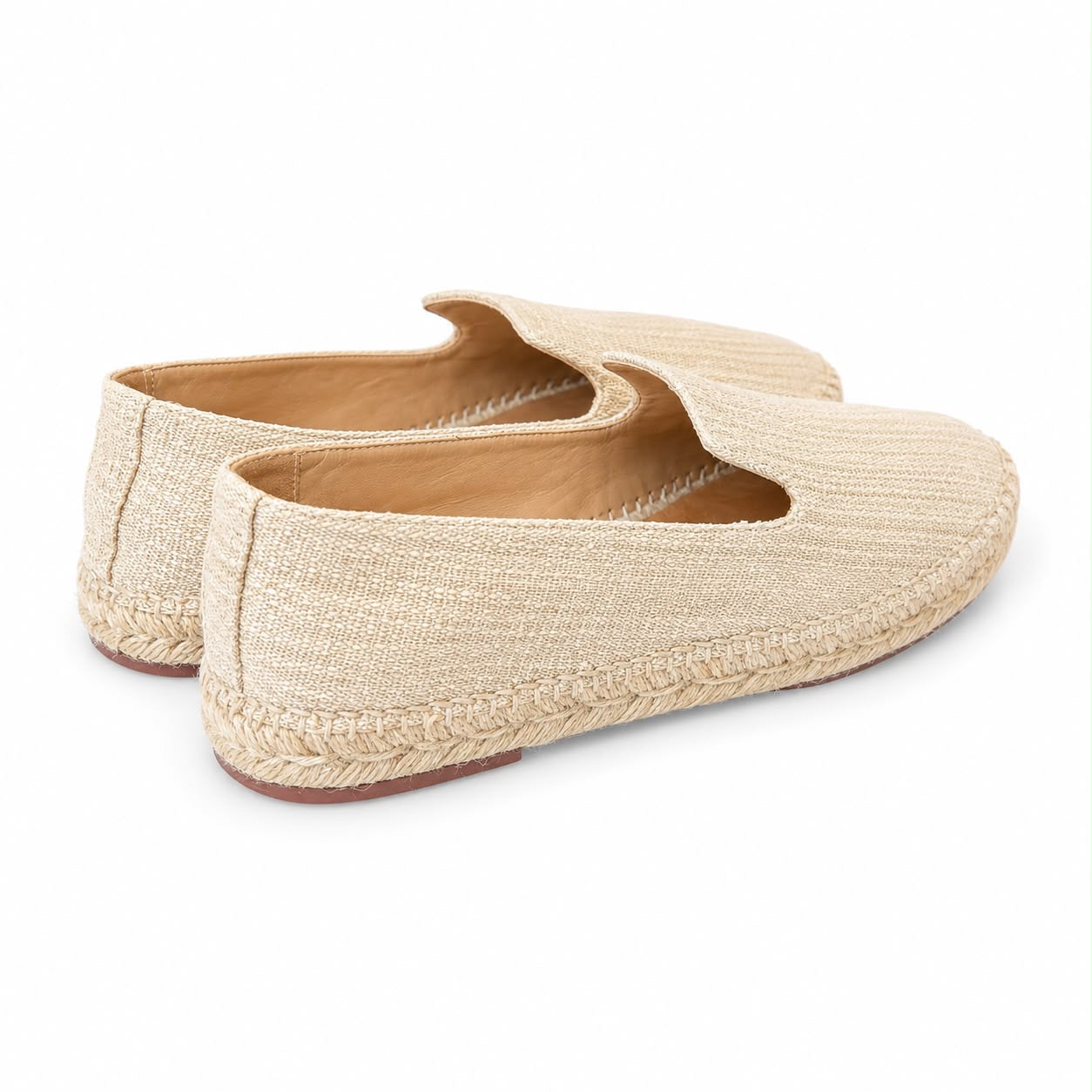 LORO PIANA - ESPADRILLES SEASIDE WALK RAFFIA BEIGE SIZE 38 EU