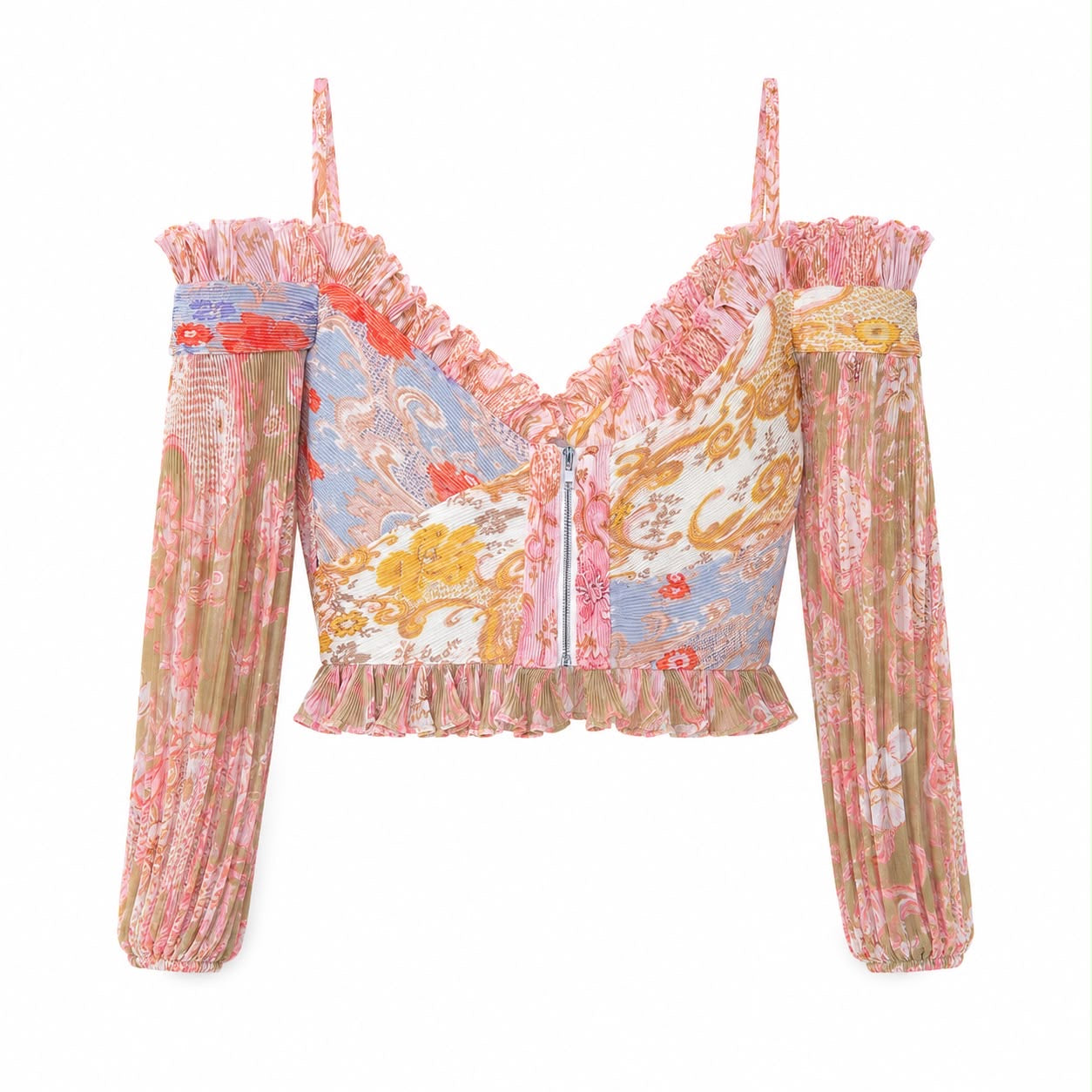 ZIMMERMANN - SET TOP & SKIRT MULTICOLOR SIZE 2