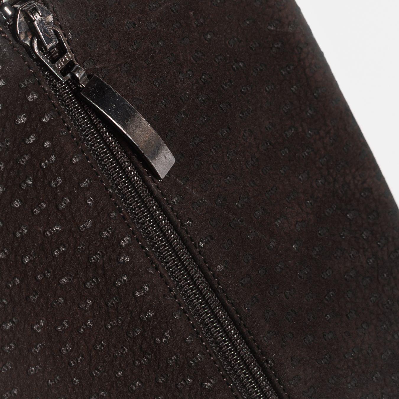 PRADA - HIGH BOOTS BROWN OSTRICH LEATHER SIZE 37 EU