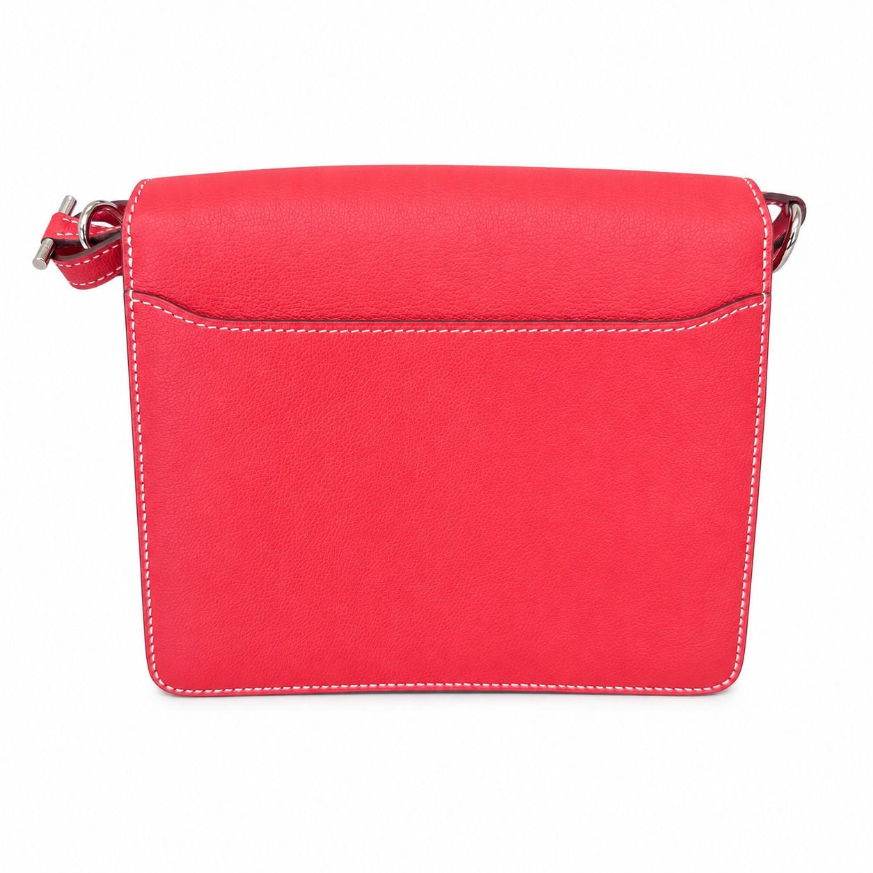 HERMÈS - BAG ROULIS 23 ROUGE CASAQUE EVERCOLOR LEATHER PALLADIUM HARDWARE