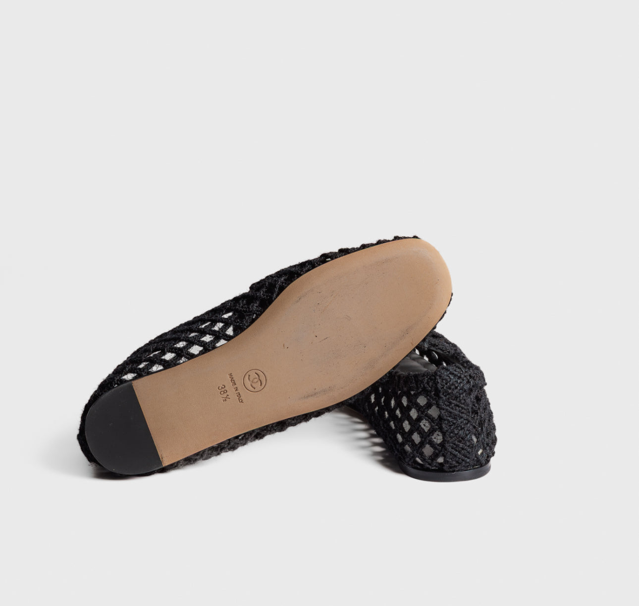 CHANEL - *BRAND NEW* LOAFER BLACK CROCHET SIZE 38,5 EU