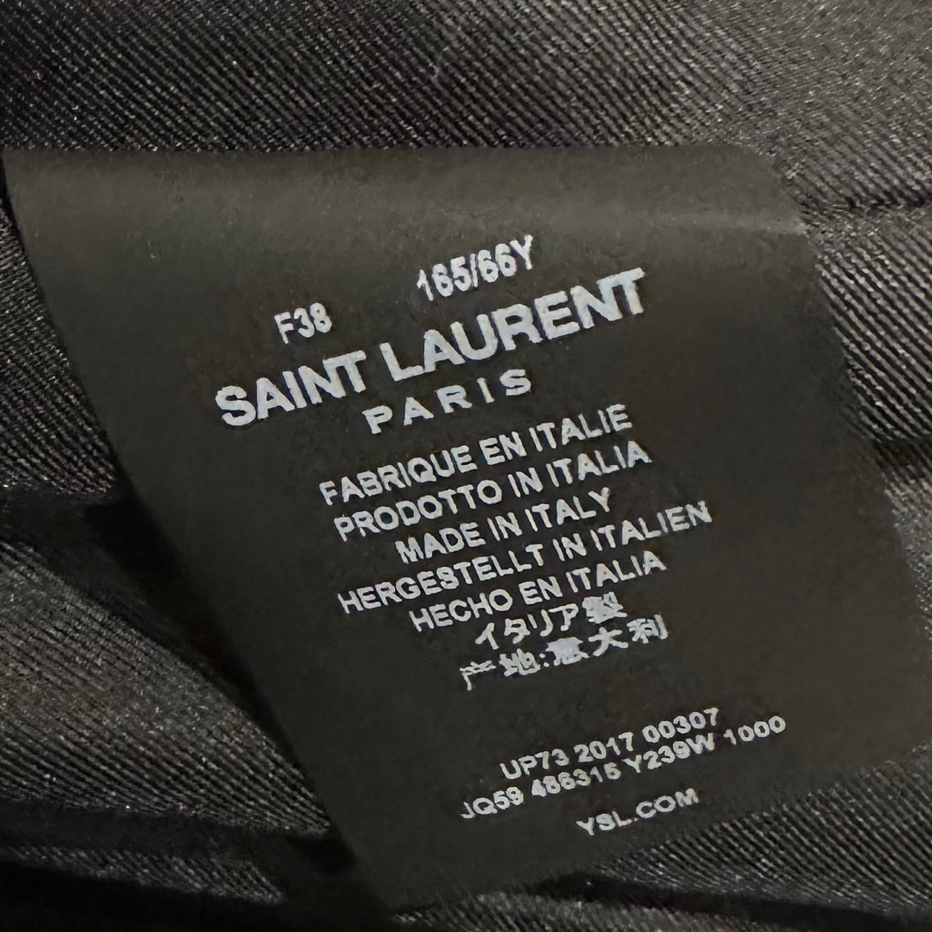SAINT LAURENT - SKIRT MINI BLACK WOOL WITH BUTTONS SIZE 38 FR