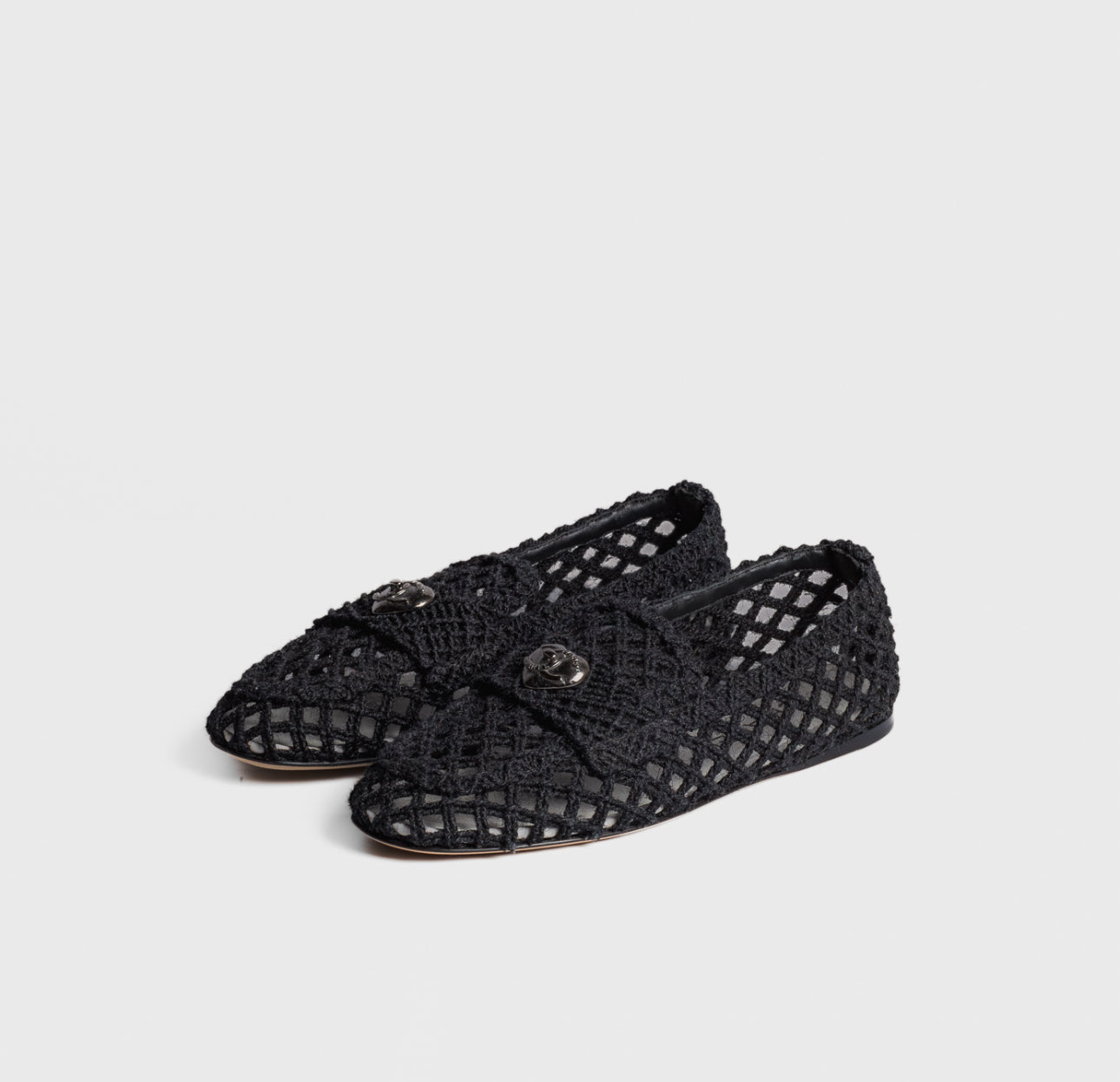CHANEL - *BRAND NEW* LOAFER BLACK CROCHET SIZE 38,5 EU