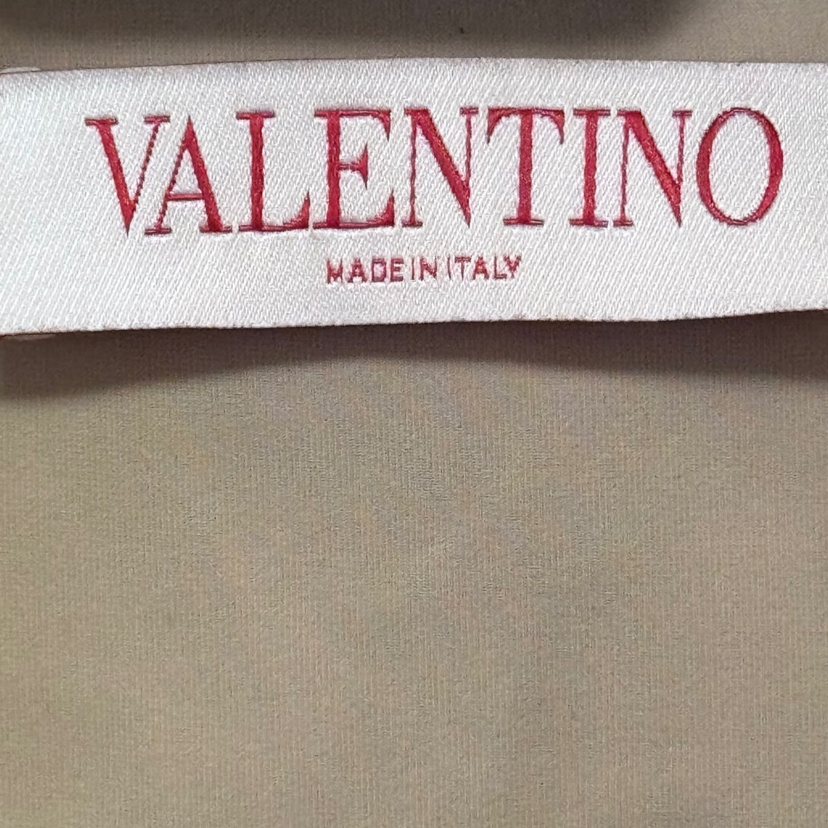 VALENTINO – BODYSUIT BEIGE AND BLACK VLOGO PRINT LONG-SLEEVED STRETCH SIZE M