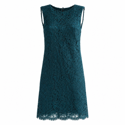 DOLCE & GABBANA - DRESS LACE GREEN SIZE 40 IT