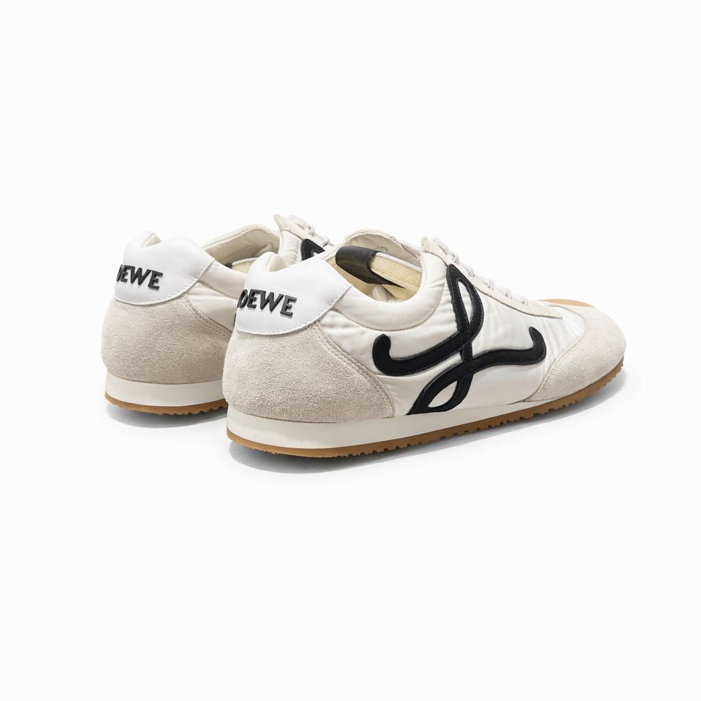 LOEWE - SNEAKERS BALLET RUNNER 2.0 WHITE NYLON AND CALFSKIN SIZE 39 EU