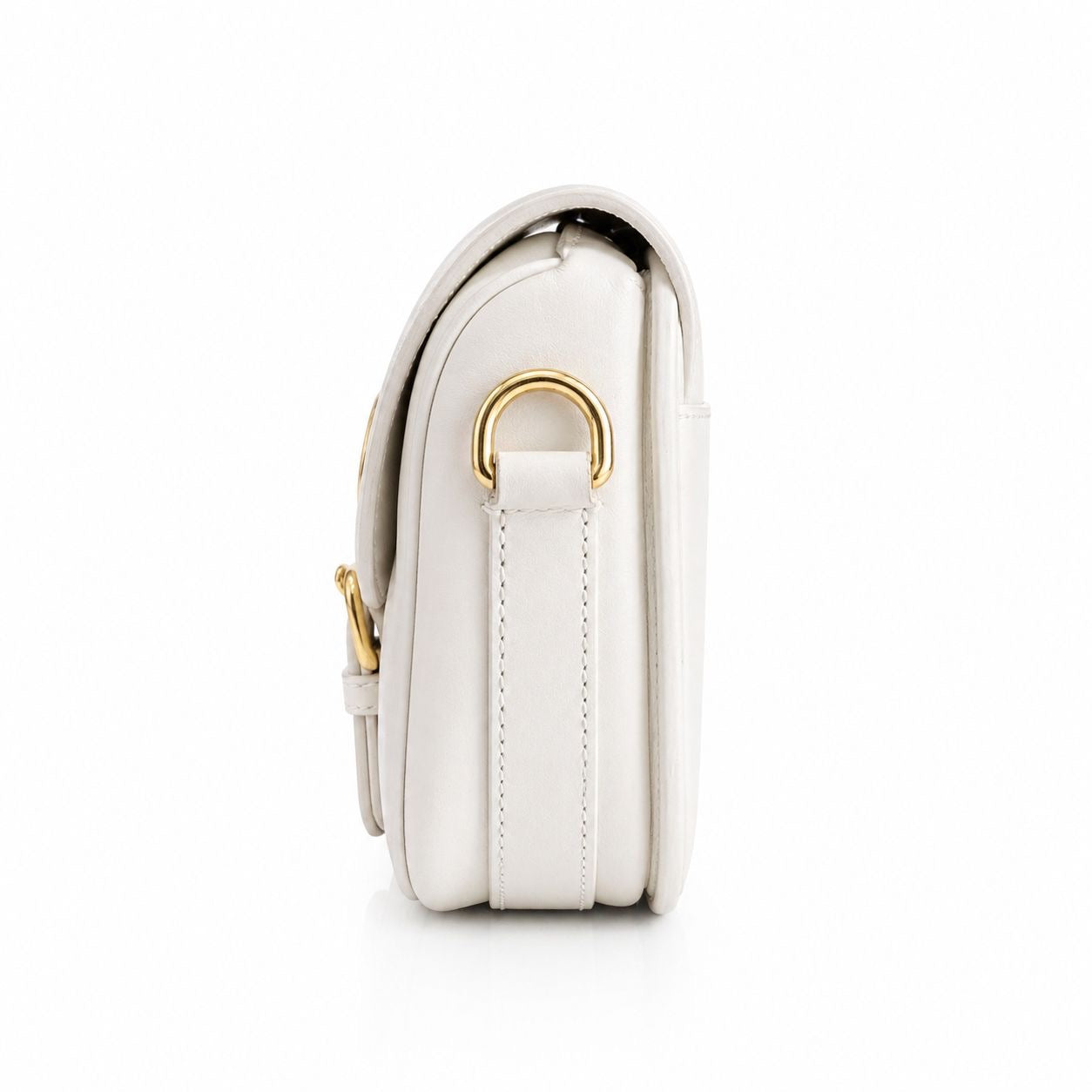 DIOR - BOBBY BAG MINI SMOOTH WHITE LEATHER GOLD HARDWARE