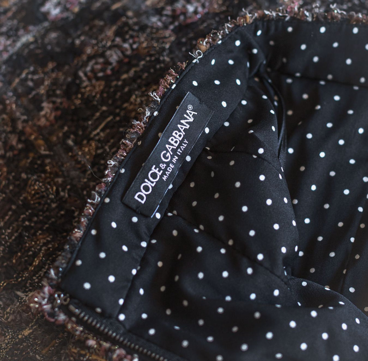 DOLCE & GABBANA - SKIRT TWEED SIZE 40 IT