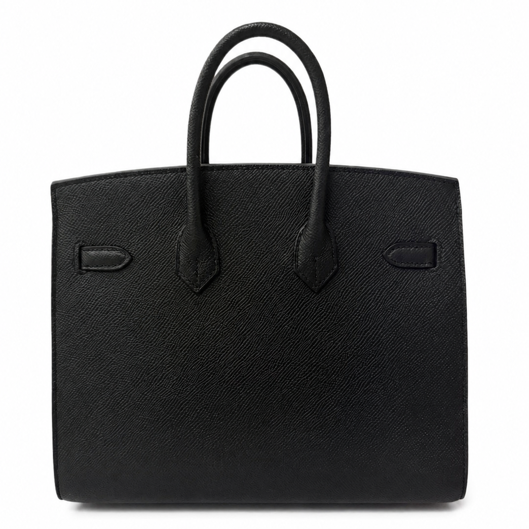 HERMÈS BIRKIN 25 BLACK EPSOM LEATHER GOLD HARDWARE