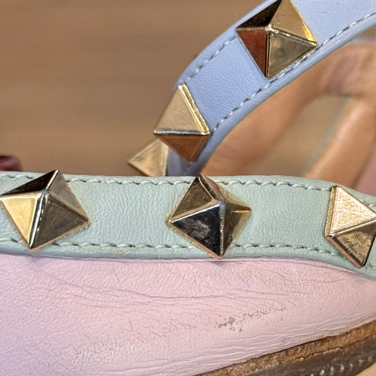 VALENTINO - PUMPS ROCKSTUD ANKLE STRAP SIZE 40,5 EU