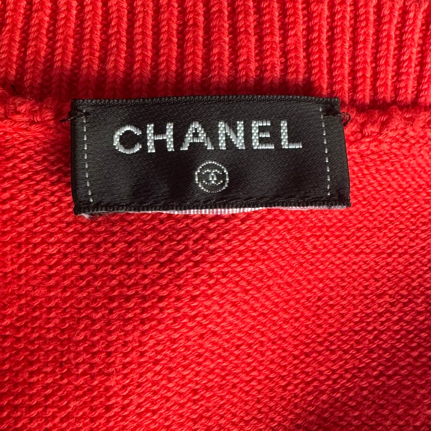 CHANEL - TOP RED ICON SIZE 36 FR