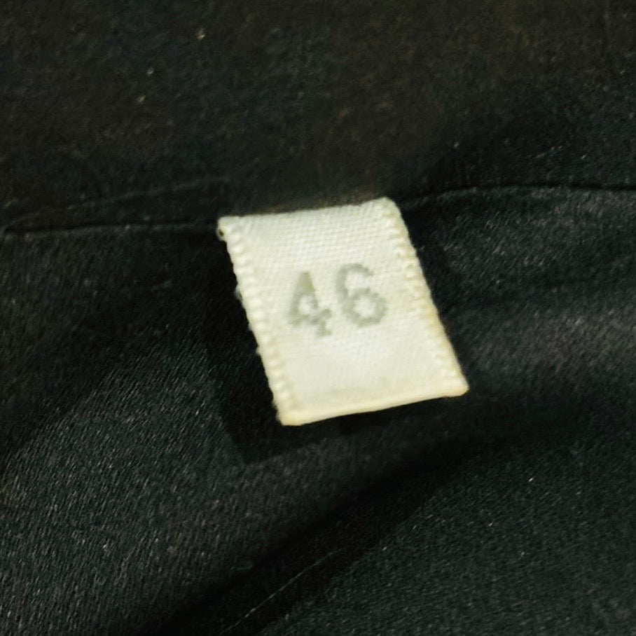 VALENTINO - *RARE* FUR MINK COAT BLACK WITH BEADED INSERT