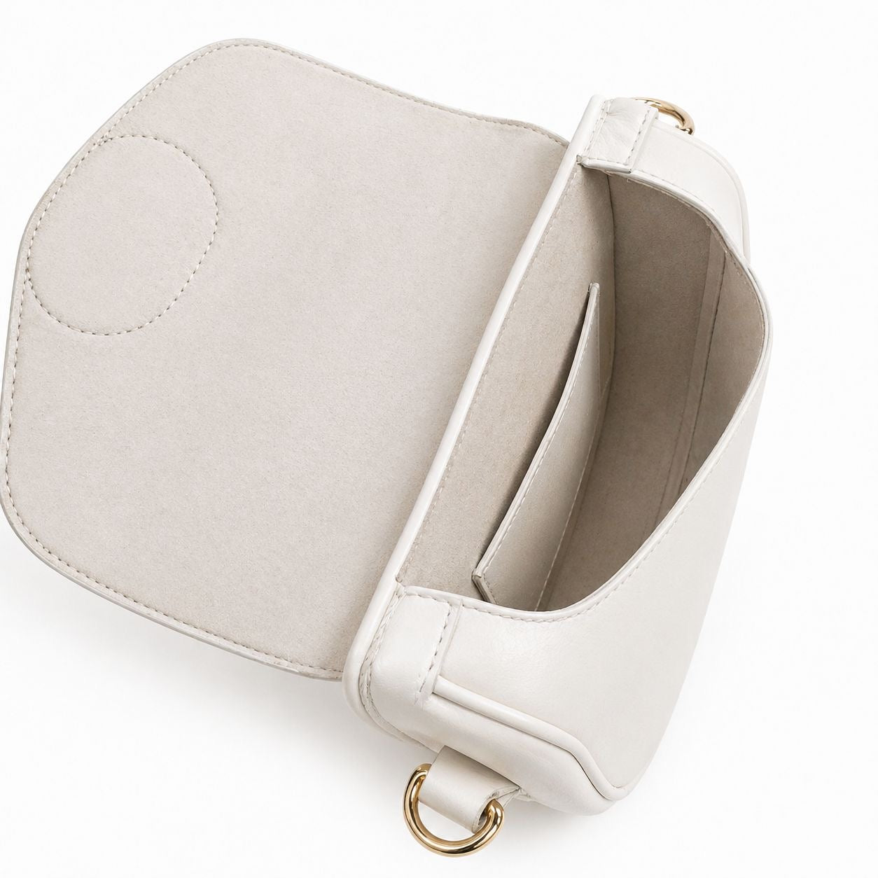 DIOR - BOBBY BAG MINI SMOOTH WHITE LEATHER GOLD HARDWARE