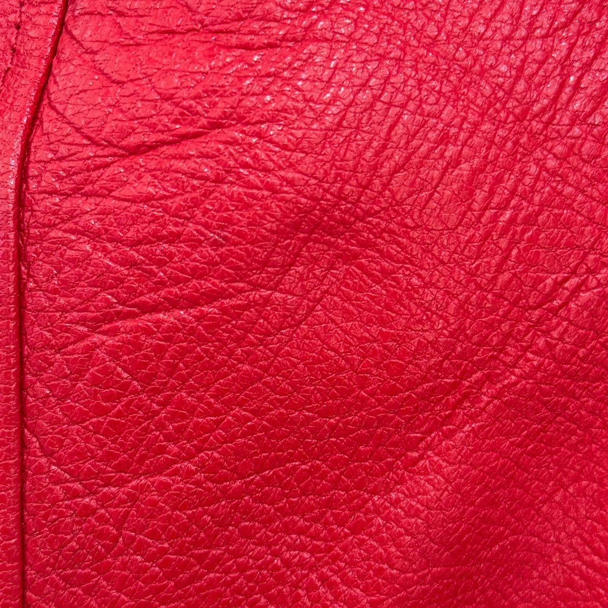 DIOR - JACKET BIKER RED GOAT LEATHER WITH SHAMAN ARTWORK SIZE 34 FR