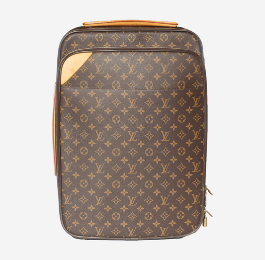 LOUIS VUITTON - CABIN TROLLEY MONOGRAM BROWN LEATHER