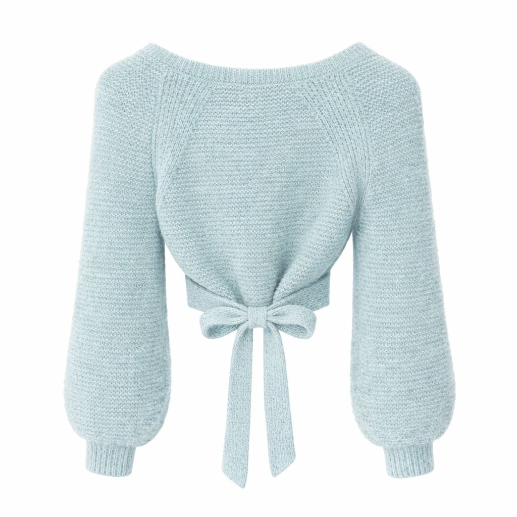 CHANEL - CARDIGAN LIGHT BLUE PUFF SLEEVES AND CC JEWELS LOGO SIZE 34 FR
